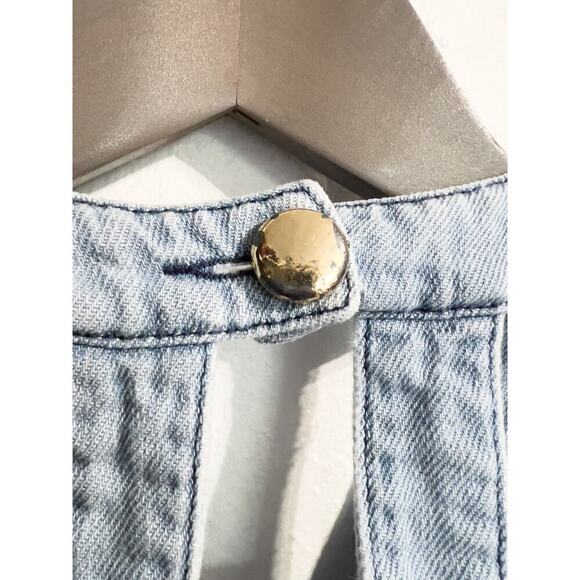 Chloe Denim Overalls Jumper Jeans Girls Kids 5 Blue Pants - Picture 10 of 15